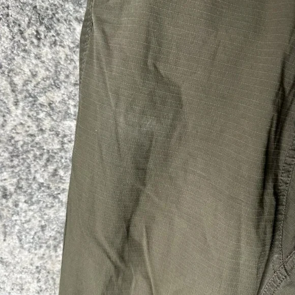 Vuori‎ Ripstop Pants Mens Olive Green Drawstring Tapered Jogger Zip Pocket V412 - Picture 5 of 9